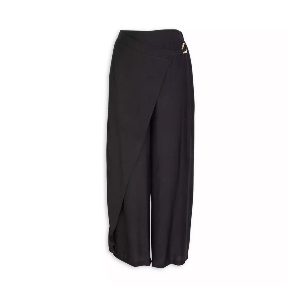 Black Sarong Wrap Pants
