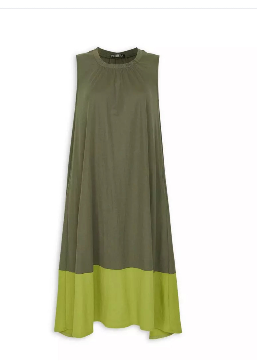 Green Trapeze Dress