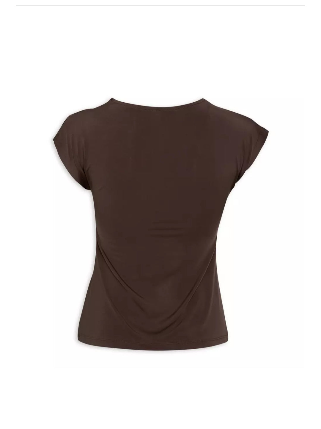 Brown Top With Gold Trim