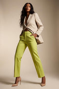 Lime Green Tailored Pants